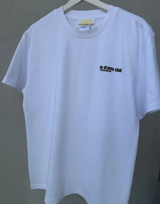 No Drama White T-shirt