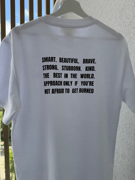 No Drama White T-shirt