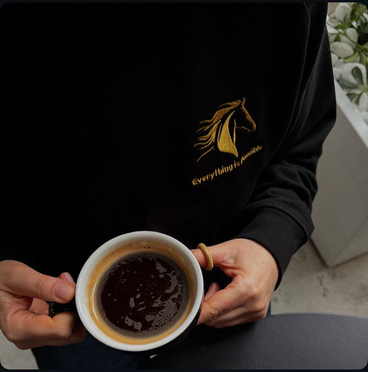 Everything is Possible Black Organic Crewneck