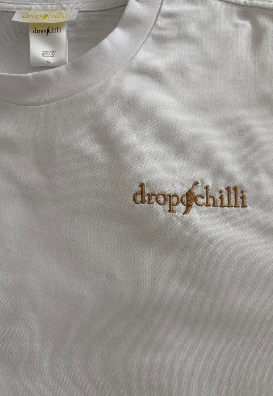 Signature Logo White Oversized T-Shirt