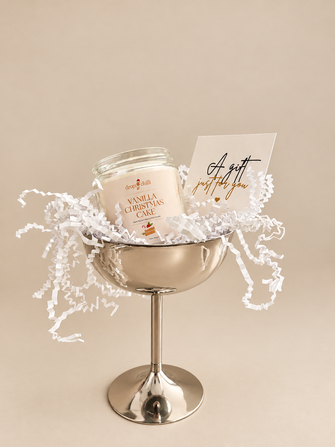 Vanilla Christmas Cake Candle