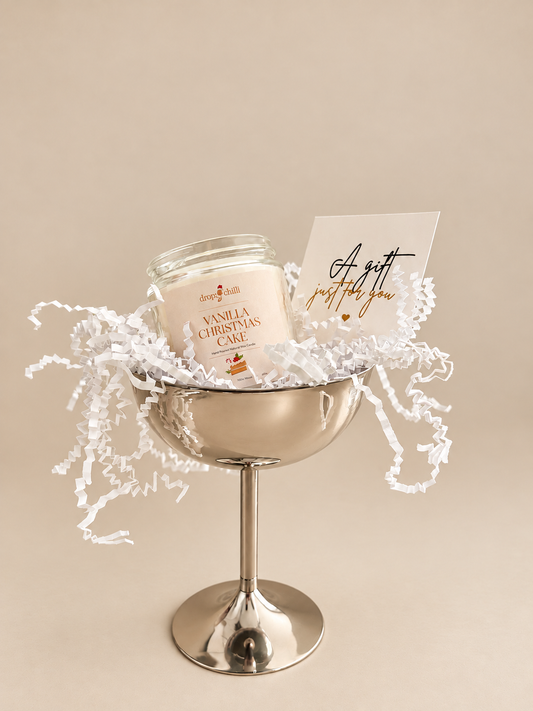Vanilla Christmas Cake Candle