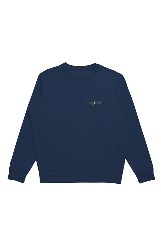 Heavyweight Organic Brushed Crew Ocean navy